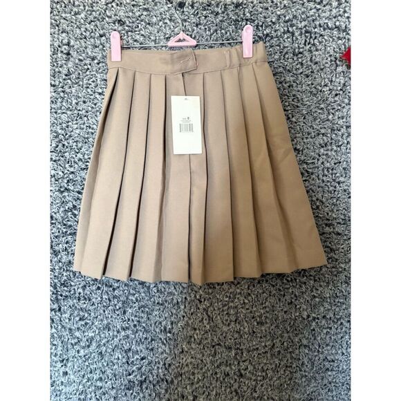 French Toast Girls Pleated School Uniform Skirt Khaki Size 8 - Picture 2 of 9